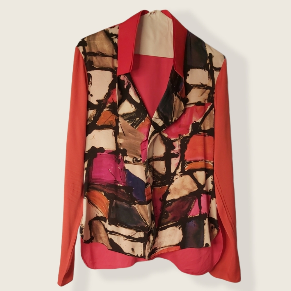 Elie Tahari silk blouse - Picture 1 of 7